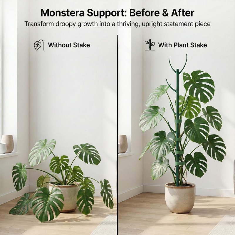 Plant Support Stake - Supports pour plantes Monstera, 5 cadres