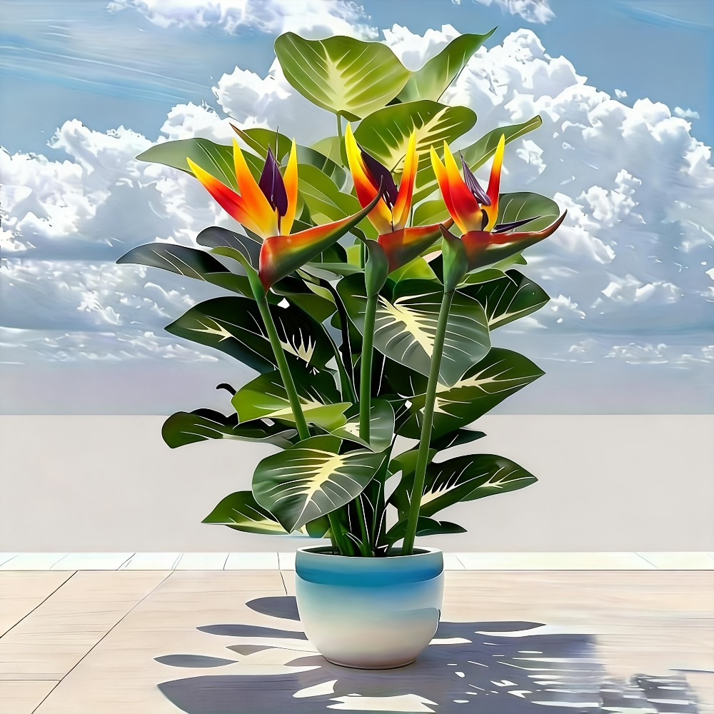 Fiddle Leaf Fig - Plantes artificielles d'oiseau de paradis et