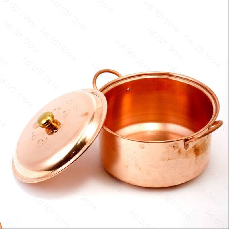Pothos - Casserole en cuivre artisanale, style chinois