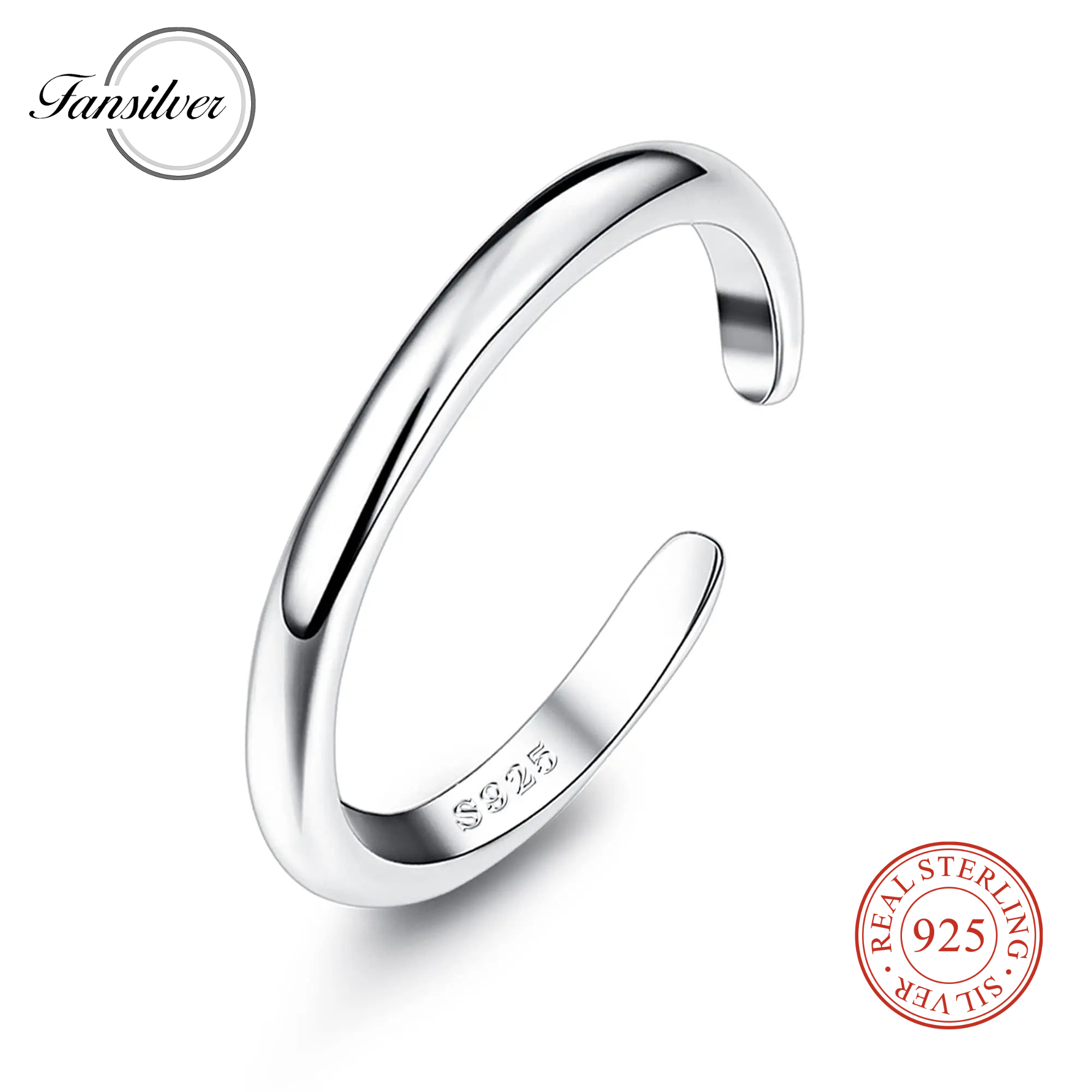Snake Plant - Fansilver-Bague Parker en argent regardé S925
