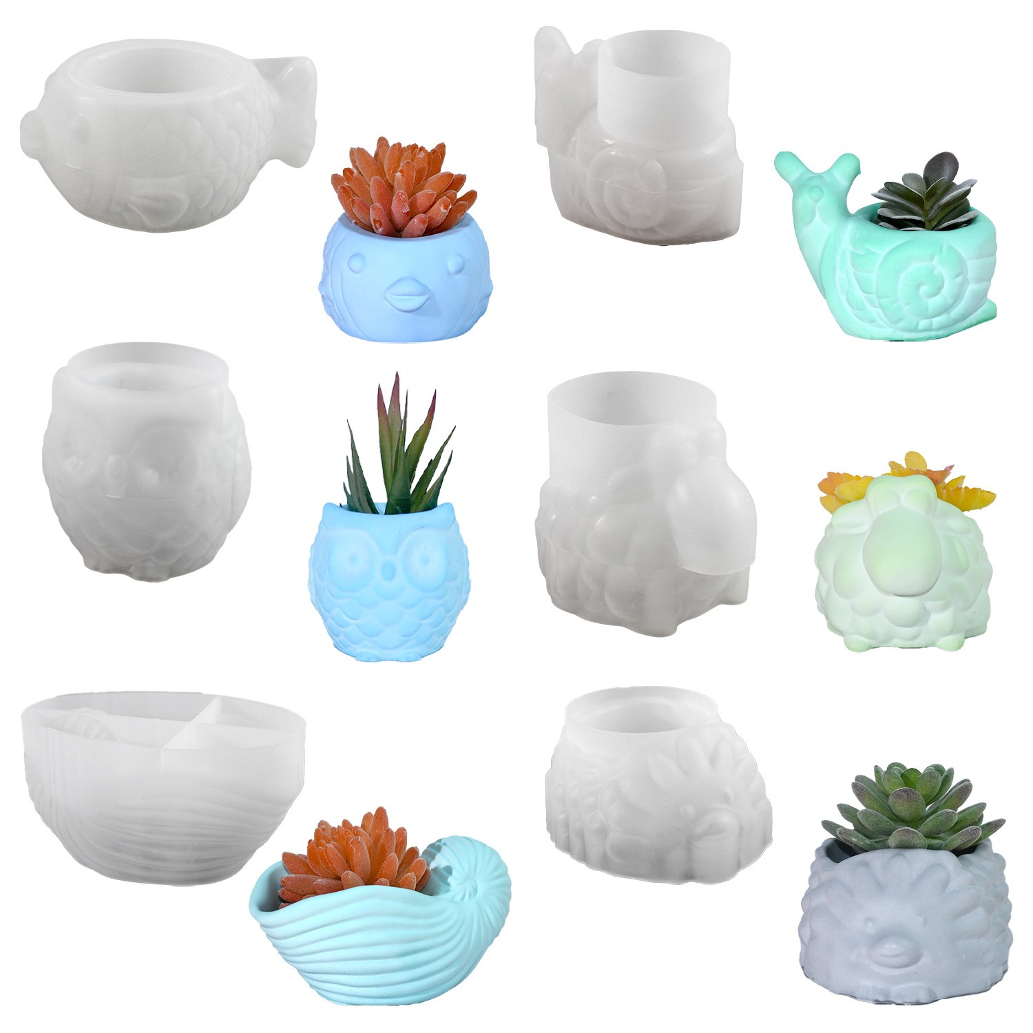Pot de fleur en forme d'animal - Succulent Set avis et prix
