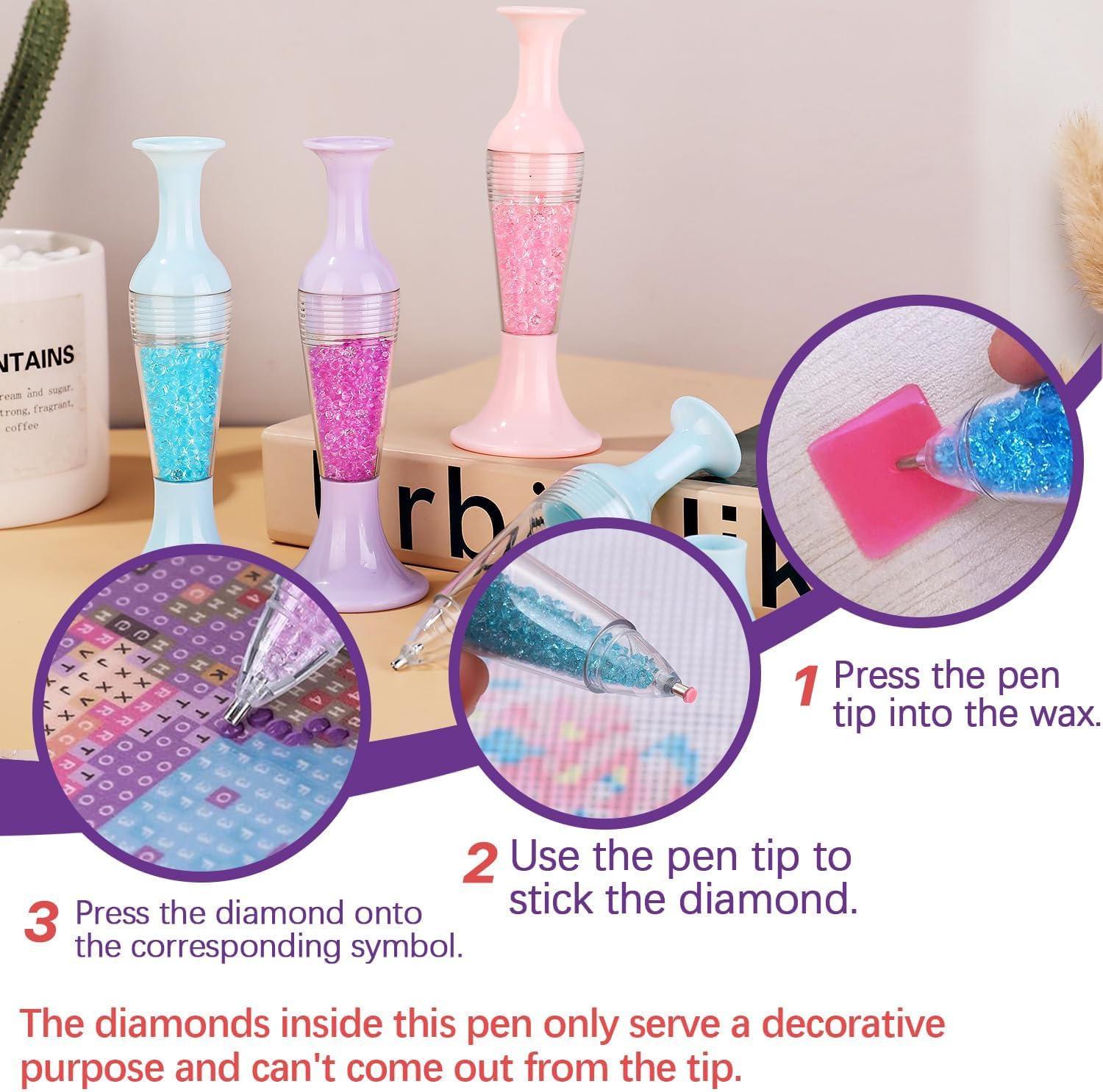 3 stylos à diamants pour l'art - Terracotta Pot avis et prix